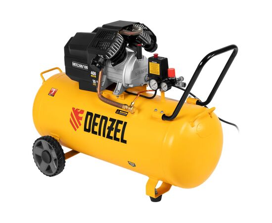  Компрессор воздушный DENZEL DKV2200/100 Х-Pro 58079 2.2кВт, 400л/мин, 100л 