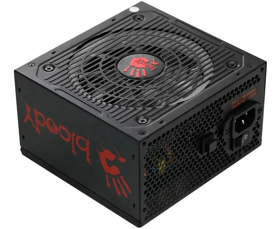  Блок питания BLOODY BD-PS750G (BD-PS750G-MR), 750Вт, 120мм, черный, retail 