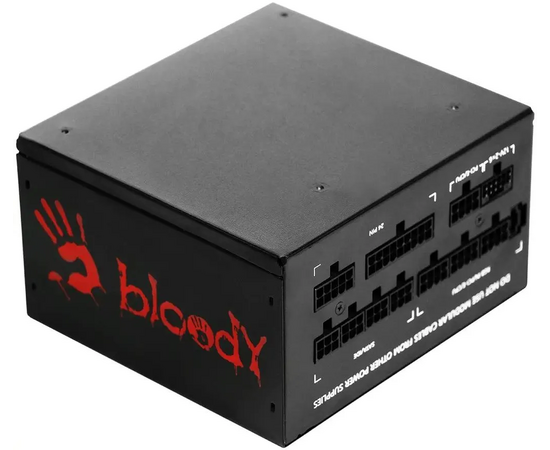  Блок питания BLOODY BD-PS750G (BD-PS750G-MR), 750Вт, 120мм, черный, retail 