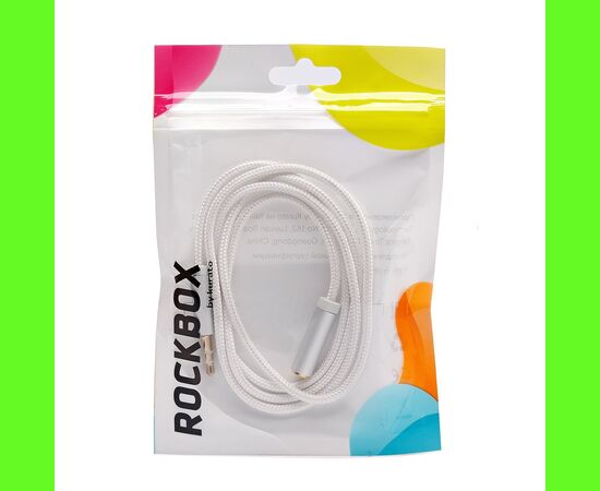  Кабель AUX (папа-мама) RockBox RC-MM4 100см   (white) (238945) 