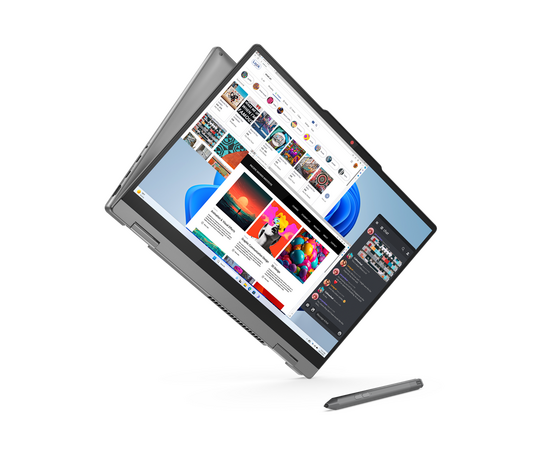  Ноутбук-трансформер Lenovo IdeaPad 5 14IRU9 (83DT0076RK) 14", 2024, OLED, Core 7 150U, 10 ядер, 16ГБ LPDDR5x, 1ТБ SSD, Intel Graphics, без ОС серый 