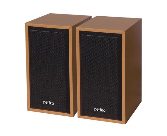  Акустическая система 2.0 Perfeo "Cabinet" мощность 2х3 Вт (RMS), бук дерево, USB (PF-84-WD) 