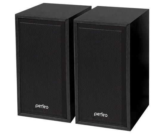  Акустическая система 2.0 Perfeo "Cabinet" мощность 2х3 Вт (RMS), чёрн дерево, USB (PF-84-BK) 