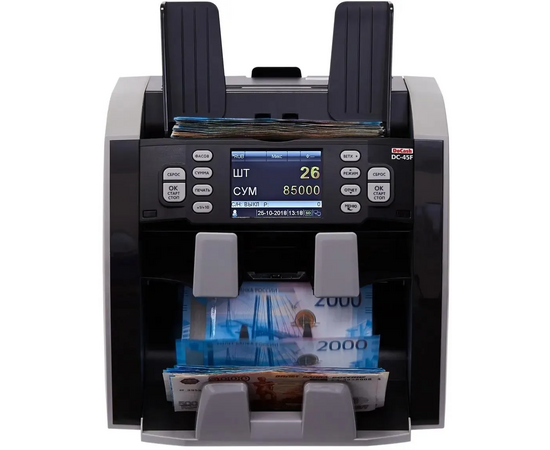  Сортировщик банкнот DoCash DC-45F 14841 автоматический рубли/доллары/евро/юани/фунты 