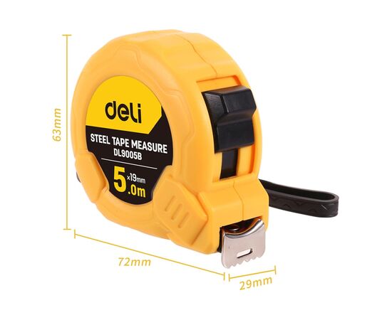  Рулетка Deli DL9005B 5мх19мм 