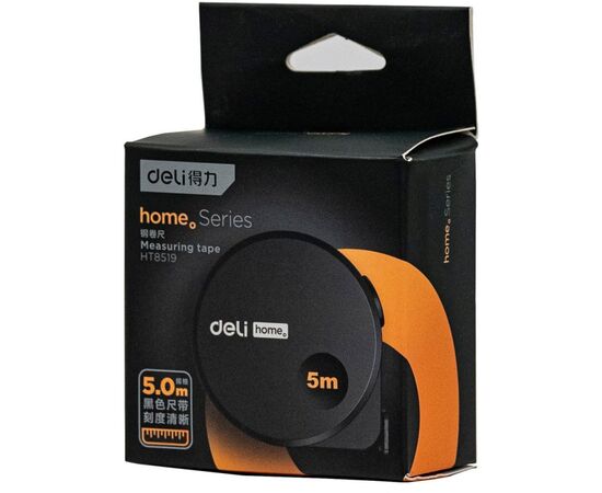  Рулетка Deli Home Series Black HT8519 5мх19мм 
