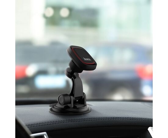  Автомобильный держатель HOCO CA28 Happy journey series suction cup magnetic  (чёрный) 