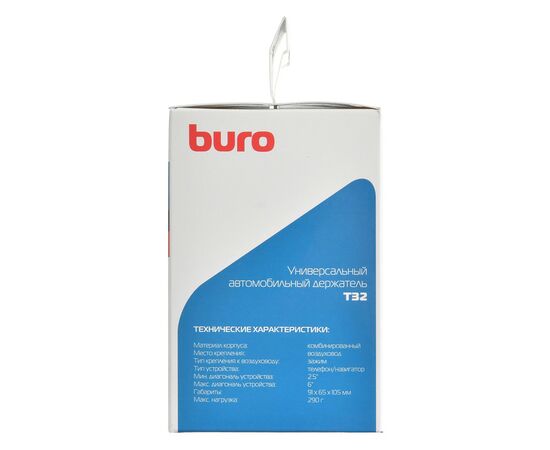  Автомобильный держатель Buro T32 черный для для смартфонов и навигаторов 