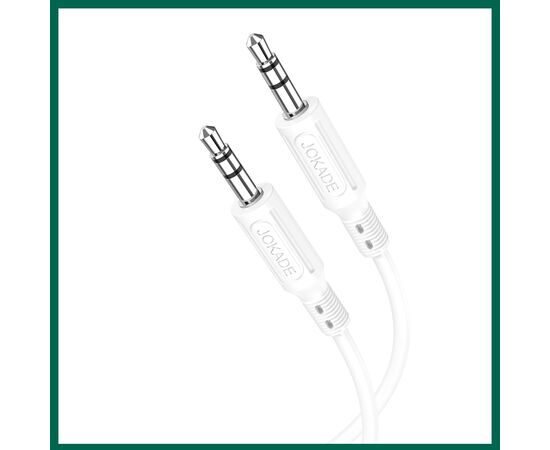  Аудиокабель AUX JOKADE JA107 3.5 mm 1 m white 