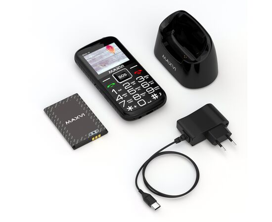  Мобильный телефон Maxvi B5ds up черный 