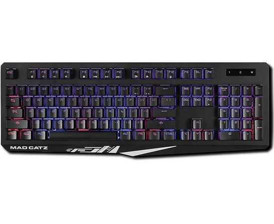  Игровая клавиатура Mad Catz S.T.R.I.K.E. 4 без русской раскладки чёрная Cherry Red Switch 