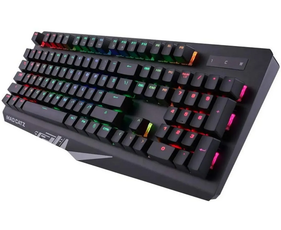  Игровая клавиатура Mad Catz S.T.R.I.K.E. 4 без русской раскладки чёрная Cherry Red Switch 