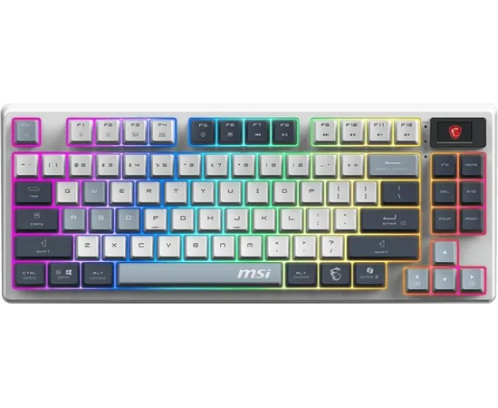  Клавиатура MSI Forge GK600 (S11-43RUP01-HH9) белый/синий 