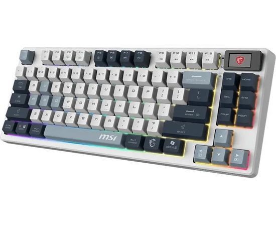  Клавиатура MSI Forge GK600 (S11-43RUP01-HH9) белый/синий 