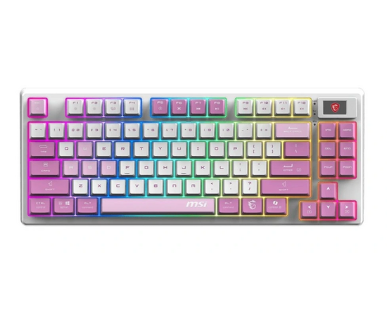  Клавиатура MSI Forge GK600 (S11-43RUQ01-HH9) белый/фиолетовый 
