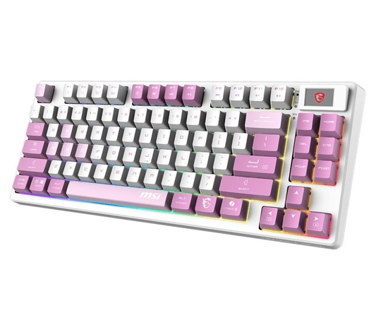  Клавиатура MSI Forge GK600 (S11-43RUQ01-HH9) белый/фиолетовый 