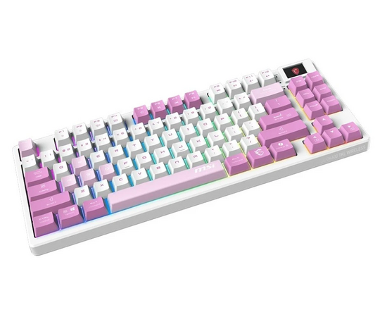  Клавиатура MSI Forge GK600 (S11-43RUQ01-HH9) белый/фиолетовый 