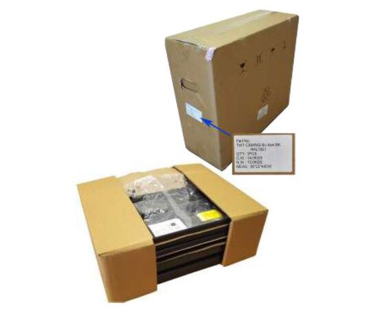  Шкаф коммутационный Lanmaster TWT-CBWNG-6U-6X6-BK черный 6U 550x600мм пер.дв.стекл 60кг 