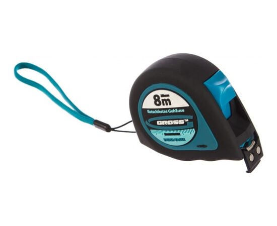  Рулетка Gross Ergonomisch 31104 8м x 25мм/магнитный обрезиненный зацеп 