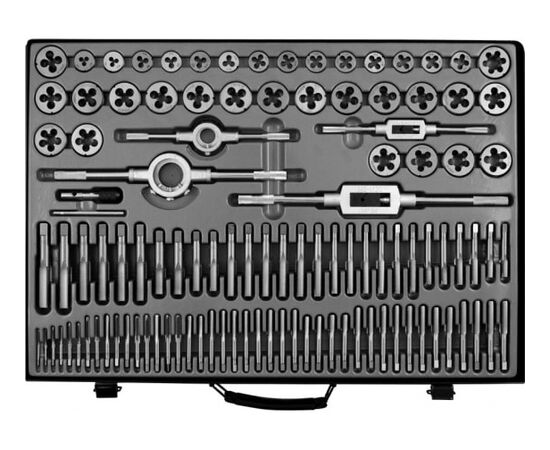  Набор метчиков и плашек WIEDERKRAFT WDK-DTM3110 