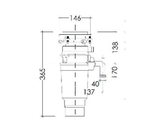  Измельчитель пищевых отходов Kuppersberg WSS 750 V 