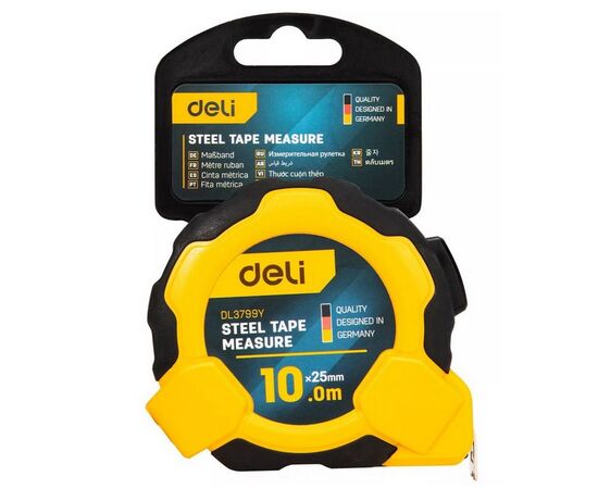  Рулетка Deli DL3799 10мх25мм 