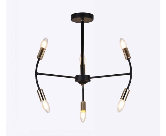  Люстра Hiper H122-6 Black/Gold 