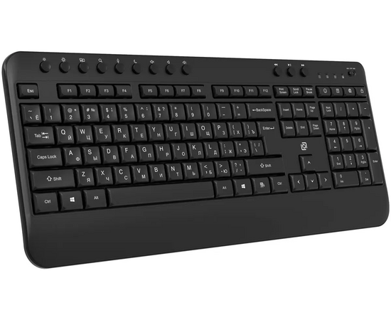  Клавиатура OKLICK K257W черный 