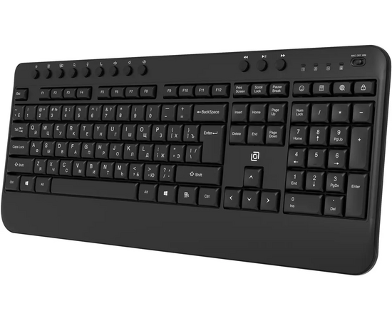  Клавиатура OKLICK K257W черный 