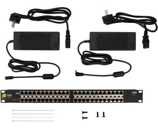  Патч-панель Lanmaster LAN-PP24-POE/A2 19" 1U 24xRJ45 кат.5e 
