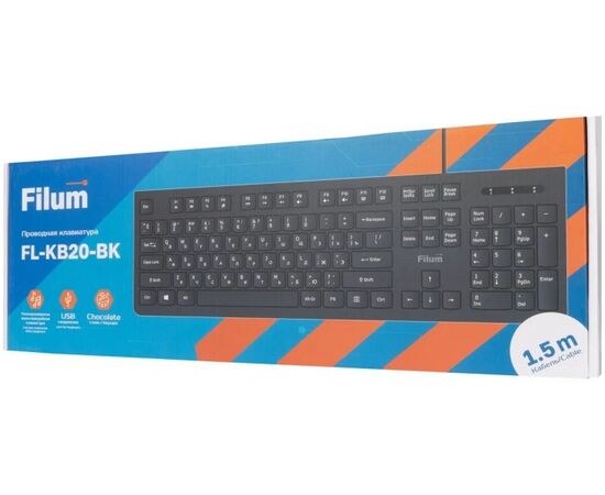  Клавиатура Filum FL-KB20-BK черная 
